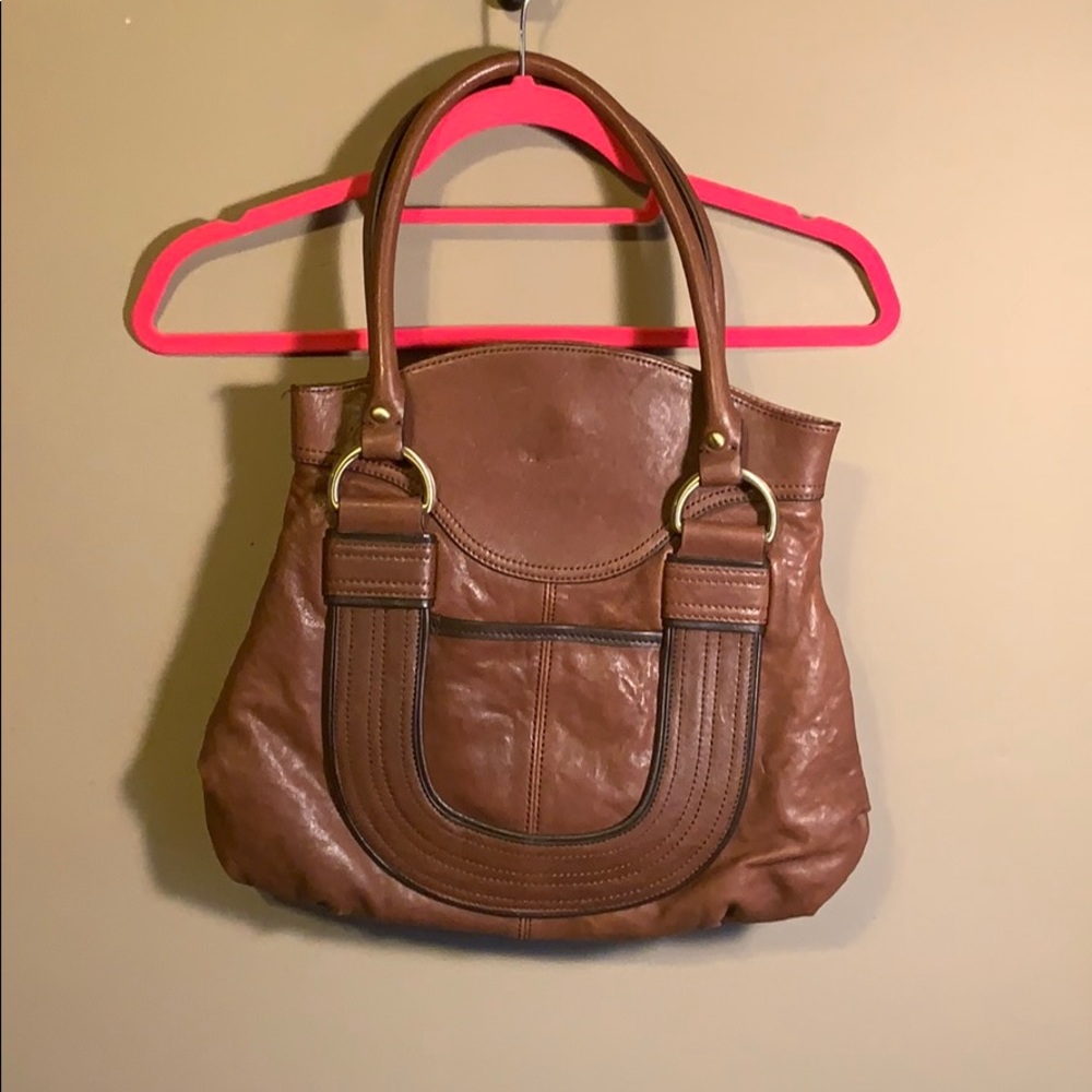 North Style Italian leather shoulder bag